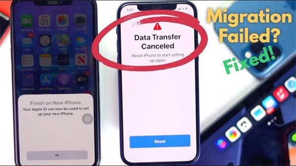 新しいiPhoneへの機種変更時に「データ転送がキャンセルされました」エラーが出たときの解決法