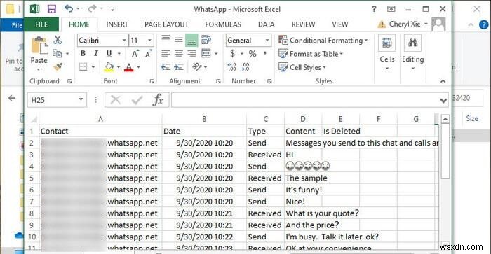 WhatsAppのメッセージをExcelにエクスポートする方法|初心者向けステップバイステップガイド