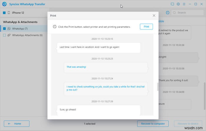 iPhoneのWhatsAppチャットを簡単に印刷する方法【ステップバイステップ完全ガイド】