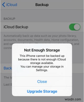 iPhoneの「iCloudストレージの空き容量が不足しています」エラーを解決する方法