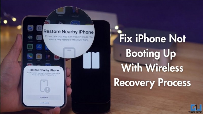 iPhoneが起動しないときの解決法：「近くのiPhoneを復元」でワイヤレス復元する手順ガイド