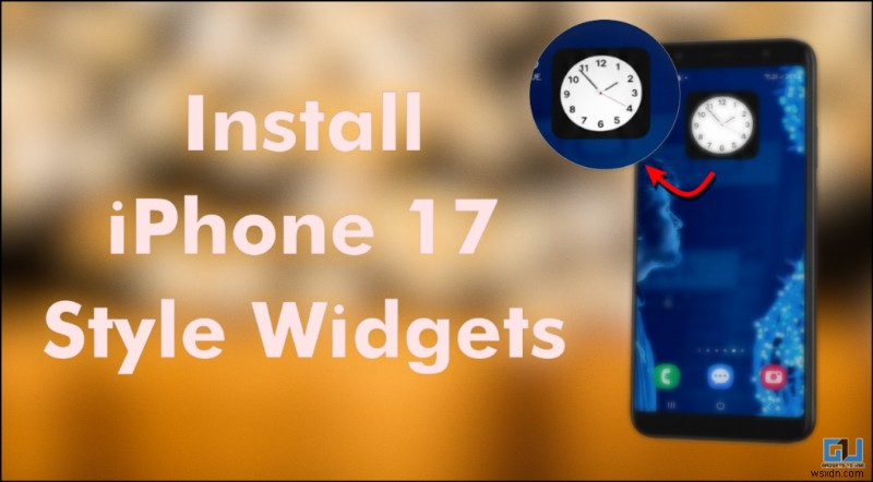 【無料】iPhone 17風のかっこいい時計ウィジェットをAndroidスマホに追加する方法