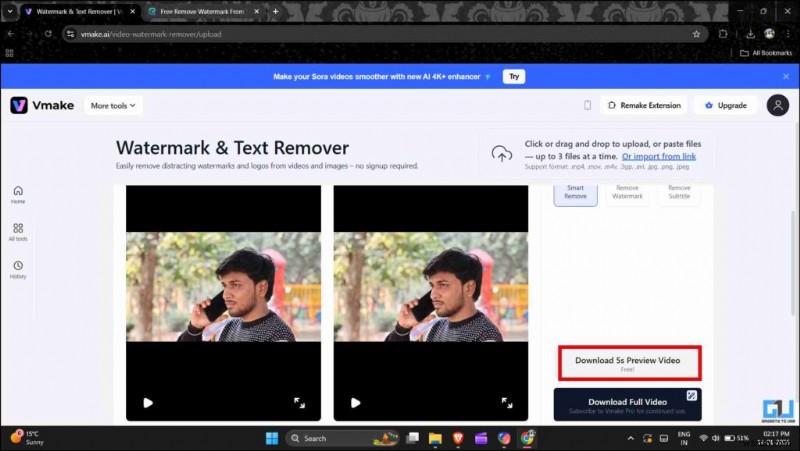 無料で使えるAI動画ウォーターマーク除去ツール2選を実際に試してみた結果
