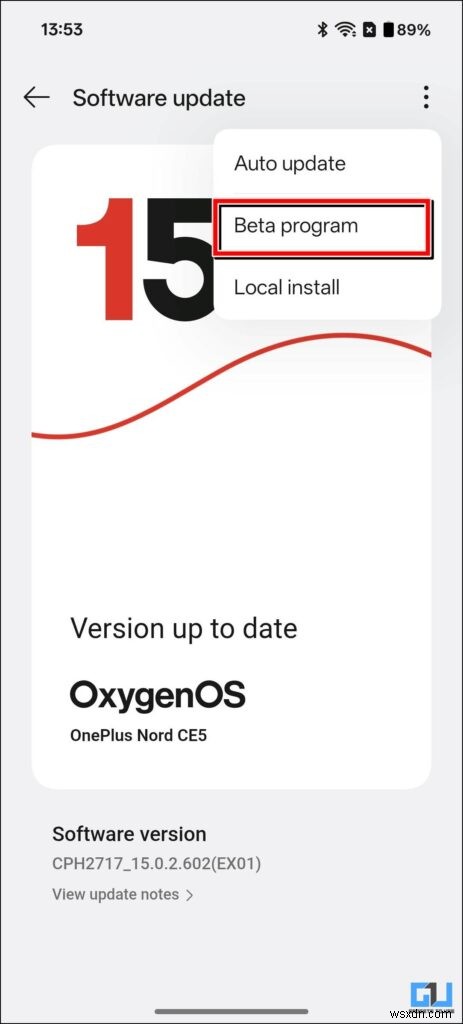 【画像付き解説】OnePlus端末でOxygenOS 16オープンベータに登録する方法