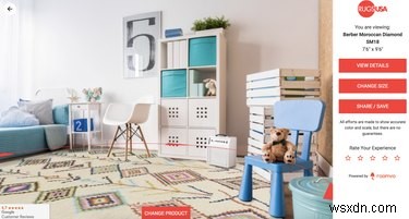 バーチャル試着ツールでラグがお部屋にどう馴染むか、購入前にチェックしよう