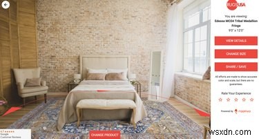 バーチャル試着ツールでラグがお部屋にどう馴染むか、購入前にチェックしよう