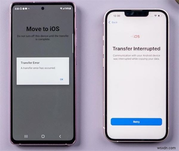 Move to iOSで「転送が中断されました」エラーが出る原因と解決策7選