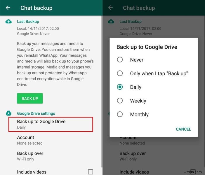 WhatsAppの「バックアップが見つかりません」エラーを素早く解決する方法