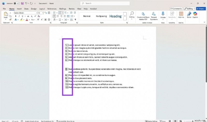 Microsoft Wordで番号付けをリセットする4つの簡単な方法