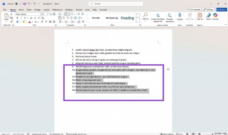 Microsoft Wordで番号付けをリセットする4つの簡単な方法