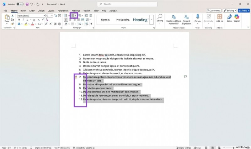 Microsoft Wordで番号付けをリセットする4つの簡単な方法