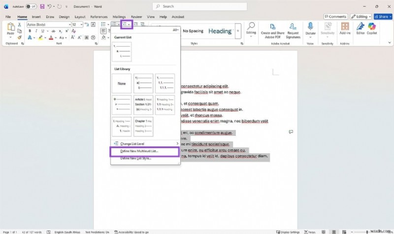 Microsoft Wordで番号付けをリセットする4つの簡単な方法