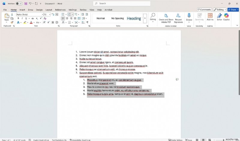 Microsoft Wordで番号付けをリセットする4つの簡単な方法