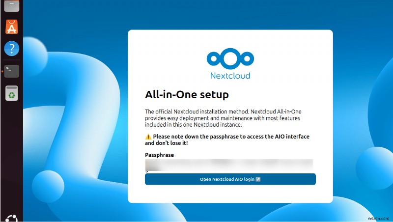 Nextcloud AIOをUbuntuに安全にインストールする方法:完全ステップバイステップガイド