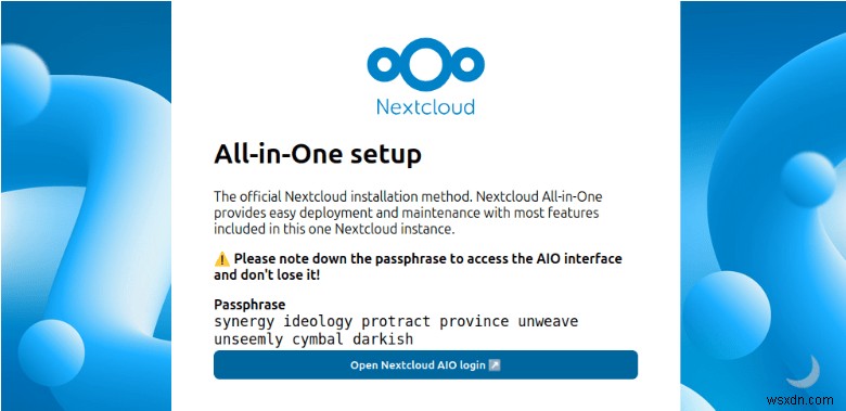 Nextcloud AIOをUbuntuに安全にインストールする方法:完全ステップバイステップガイド