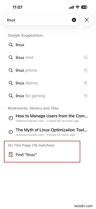 iPhoneでWebページ内のテキストを素早く検索する方法|Safari・Chrome・Firefox対応
