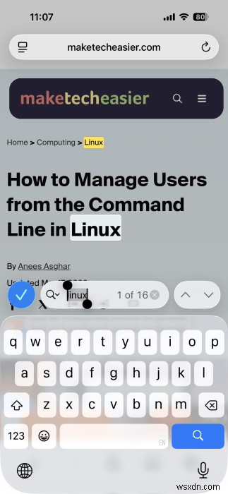 iPhoneでWebページ内のテキストを素早く検索する方法|Safari・Chrome・Firefox対応