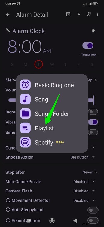 Androidのアラームにプレイリストを設定する方法【ステップバイステップガイド】