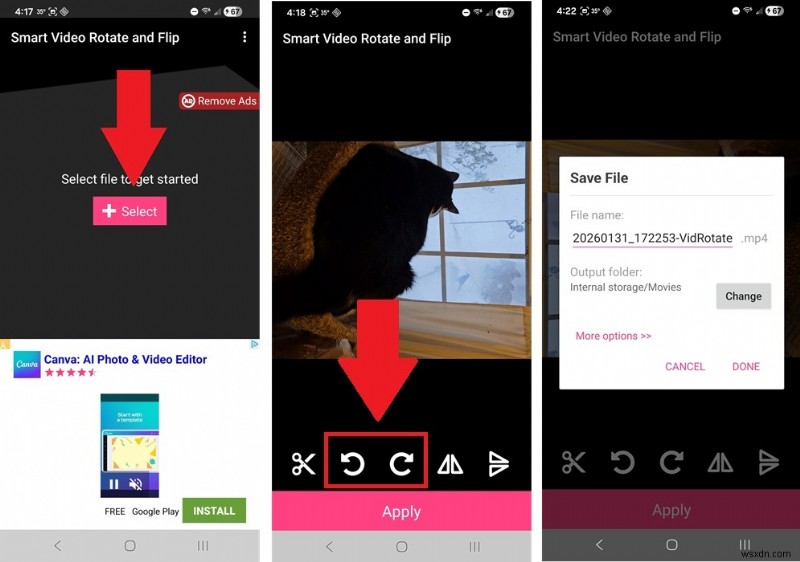 Androidで動画を簡単に回転する方法：縦向き・横向きの修正クイックガイド