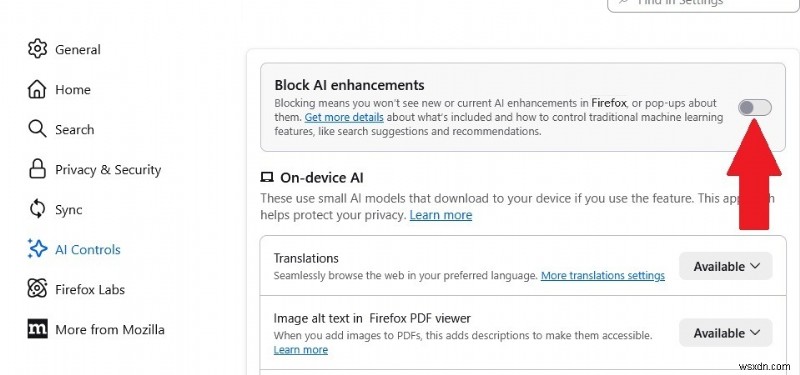 Firefoxの「AIコントロール」でAI機能をまとめて無効化する方法