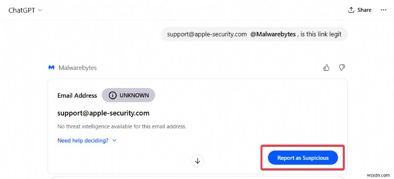 ChatGPTに統合されたMalwarebytesで詐欺を数秒で見抜く方法