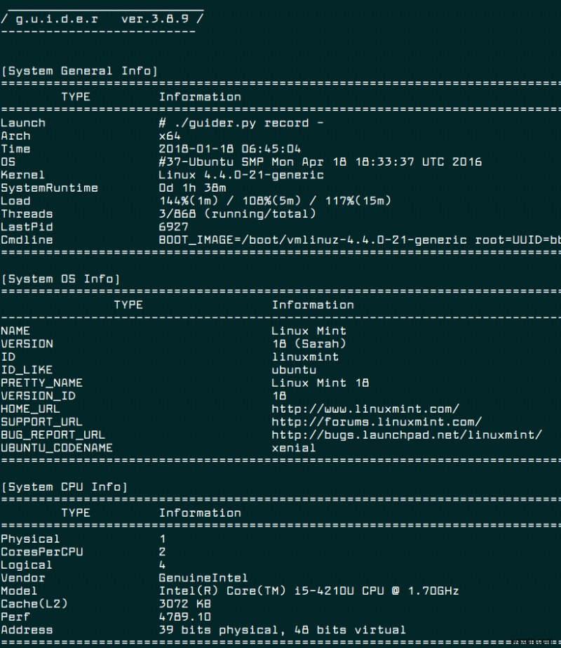 Guider – Linux システム全体を徹底分析する究極のパフォーマンスアナライザー