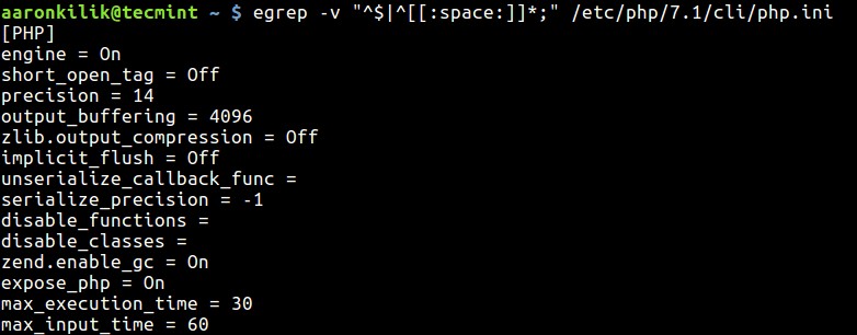 Linuxの設定ファイルからコメント行を一瞬で除外してクリーンに表示する方法