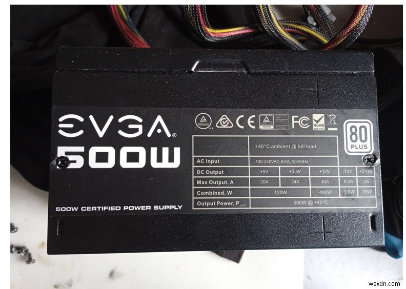 EVGA 500W 80 Plus認証電源の修理記 ― テスターの導通チェックで-12Vラインのショートを突き止める