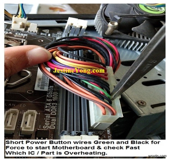 HIS G31デスクトップマザーボード修理記：電源が入らない原因はSMDコンデンサの剥離だった