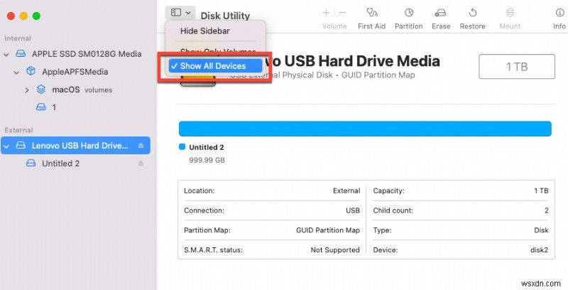 外部ドライブへのmacOSインストールで「このボリュームはこのアップデートと互換性がありません」エラーが出たときの解決方法