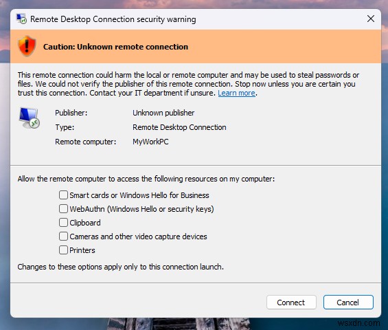 Microsoft、Windows 11/10/Serverでリモートデスクトップ警告が誤表示される問題を修正