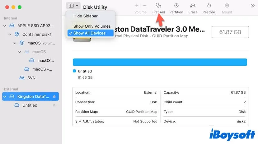 Macで「書き込み可能なディスクが必要です:(-69772)」エラーを解決する方法|USBドライブが消去できないときの8つの対処法