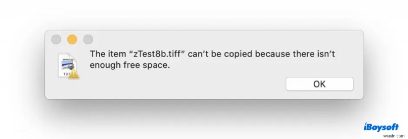 Macでファイルコピー時に「ディスク容量が不足しています」エラーが出る原因と解決策まとめ