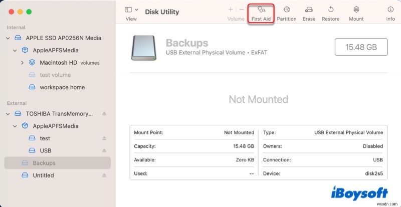macOSでcom.apple.DiskManagement.disenterエラー49223を修正する方法|外部ドライブをマウントする簡単な手順