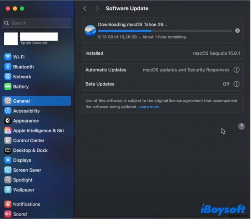 MacでmacOS Tahoeがダウンロードできない・途中で止まる時の簡単な解決策