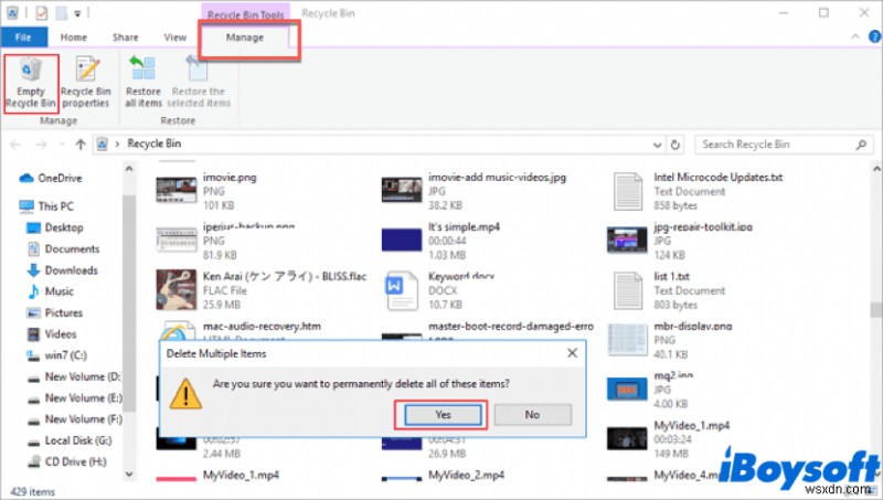 Windows 10でごみ箱を空にする5つの確実な方法