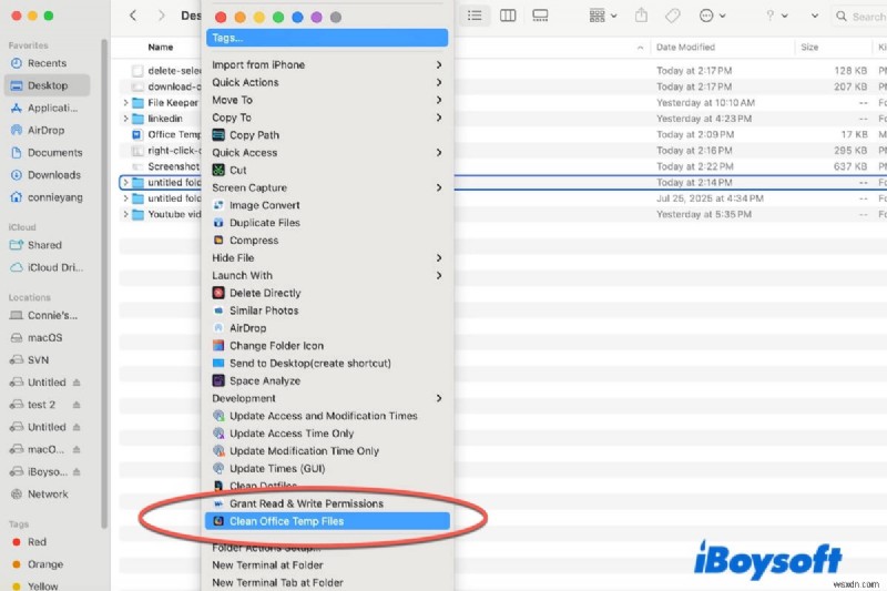 iBoysoft MagicMenuでmacOSのOffice一時ファイルを右クリックだけで素早く削除する方法