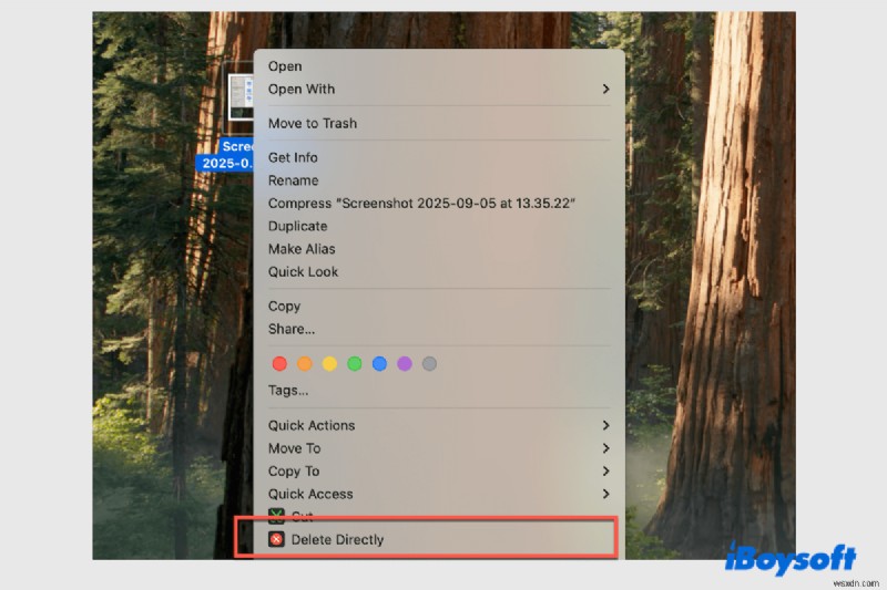 【Mac】ゴミ箱を経由せずにファイルを直接削除する方法|ショートカットと右クリックメニューで時短テクニック