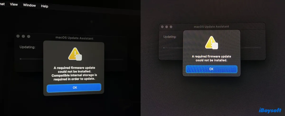 macOS Montereyの「必要なファームウェアアップデートをインストールできませんでした」エラーを解決する方法