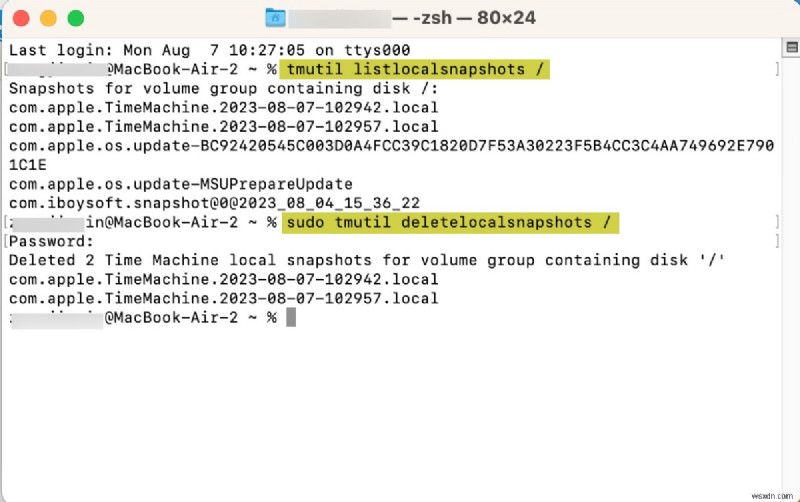 macOSでTime Machineのローカルスナップショット作成エラーを解決する方法