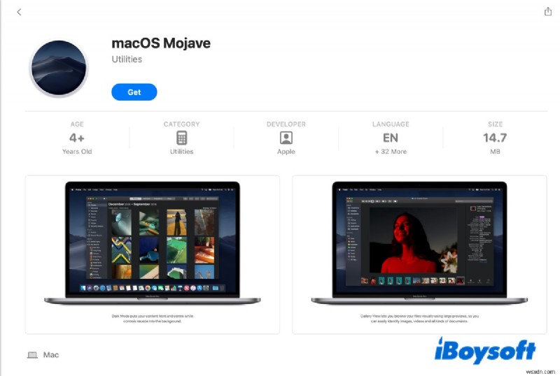 Windows PC向けmacOS Mojave 10.14.6 ISOのダウンロード方法|安全・簡単なインストーラー入手ガイド