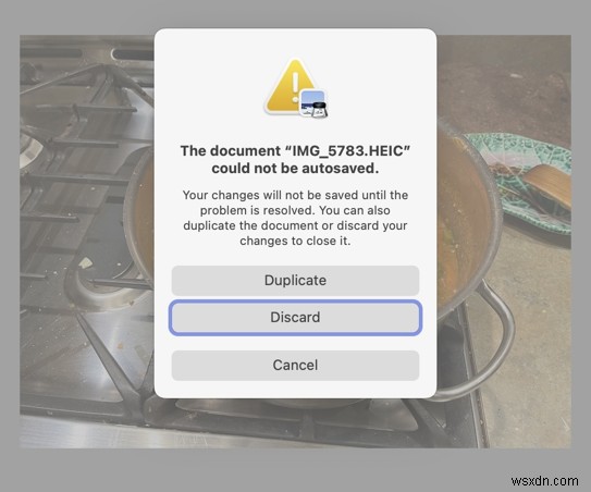 Macのプレビューで「書類を自動保存できませんでした」と表示される場合の対処法