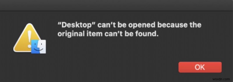 【解決策】MacのFinderで「元の項目が見つからないため開けません」エラーが出たときの対処法