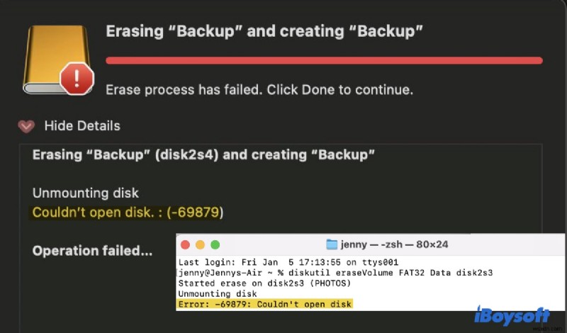 Macの「ディスクを開けませんでした:(-69879)」エラーを解決する方法|外付け・内蔵ドライブ別の対処ガイド