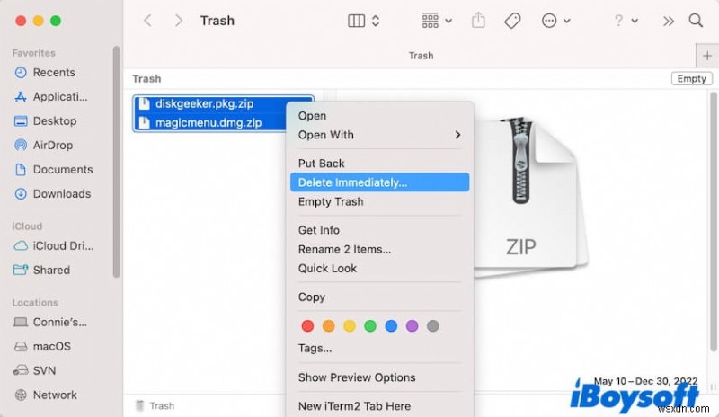 Macのゴミ箱を空にするのが遅い・固まる原因と即効性のある解決策