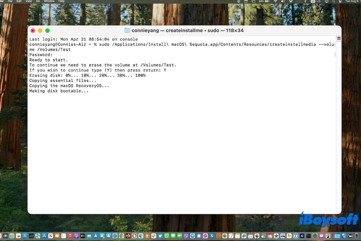 ターミナル・OpenCoreで発生する「The bless of the installer disk failed」エラーの解決方法