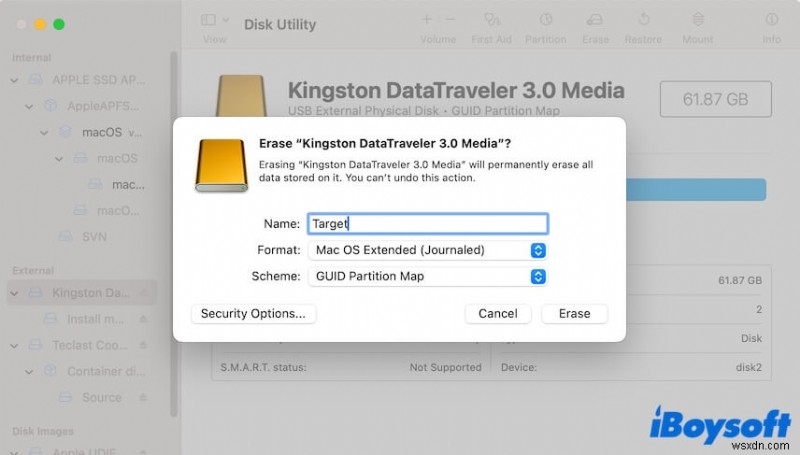 macOS起動可能USBインストーラ作成時の「インストーラアプリのコピーに失敗しました」エラーを解決する方法