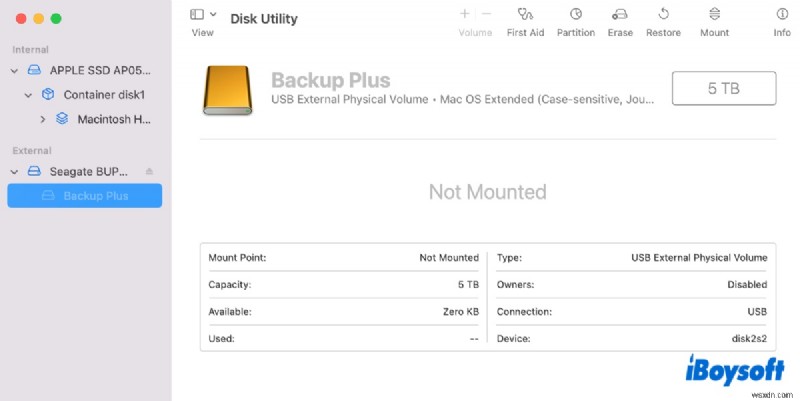 macOS Sequoiaで外付けハードドライブが表示されない・マウントできない問題を解決する方法