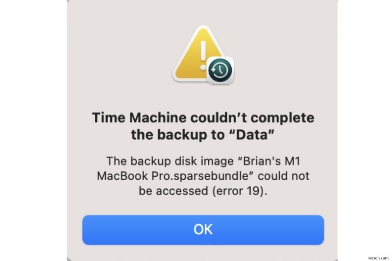 Time Machineで「バックアップディスクイメージにアクセスできません(エラー16/19/112)」が出たときの対処法ガイド