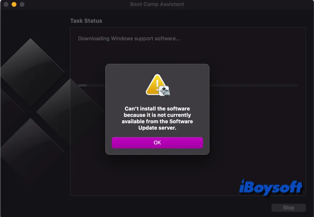 macOS Sonoma で Boot Camp が Windows サポートソフトウェアをインストールできない原因と解決策